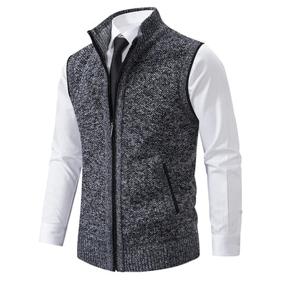 Bremer™ | Gilet in fleece lavorato a maglia senza maniche