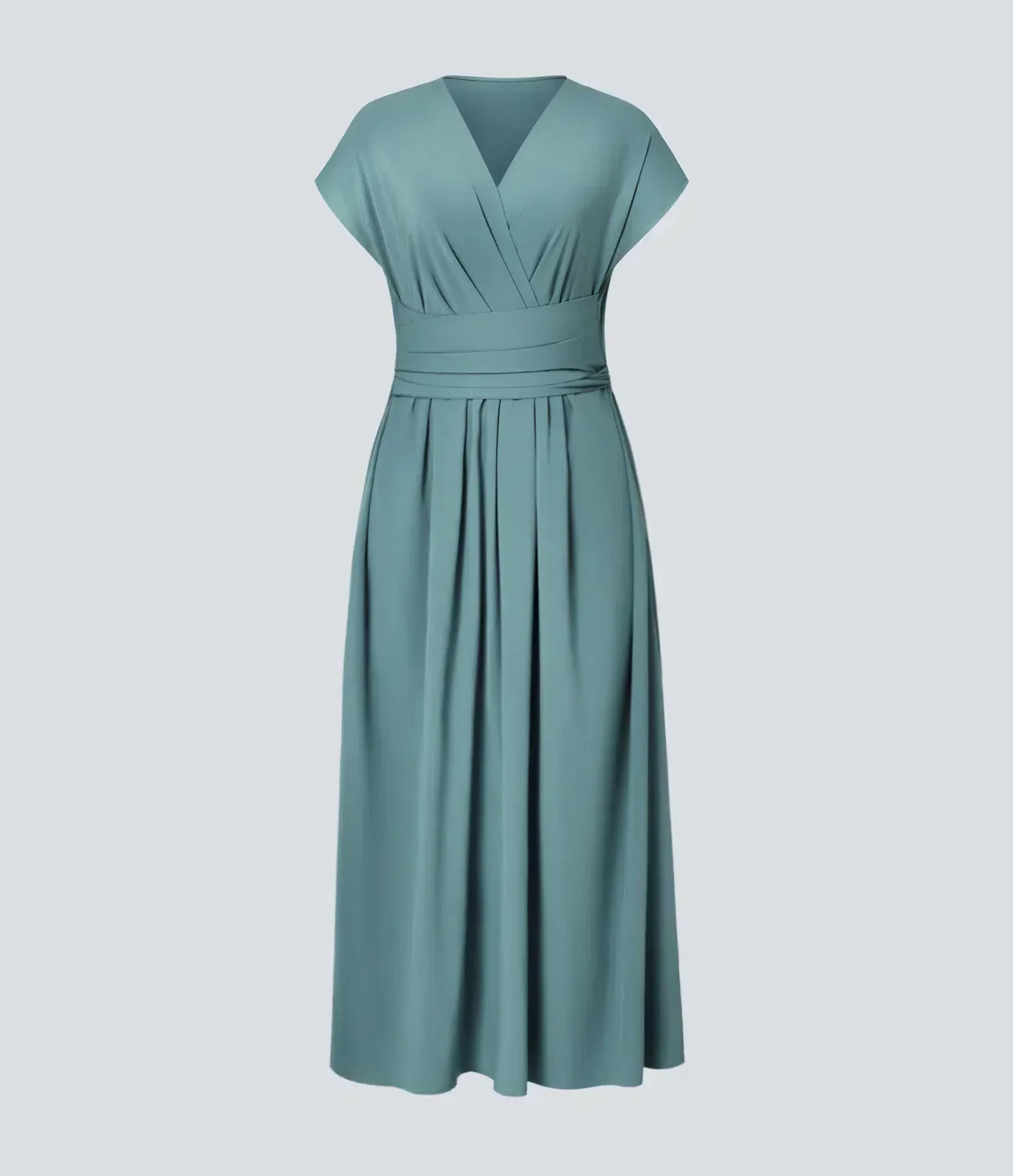Aimee™ | Maxi abito con vita plissettata