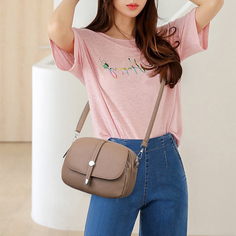 Isarivienne - Borsa a Spalla Leggera per Donne in Colore Uni con Stile Senza Tempo