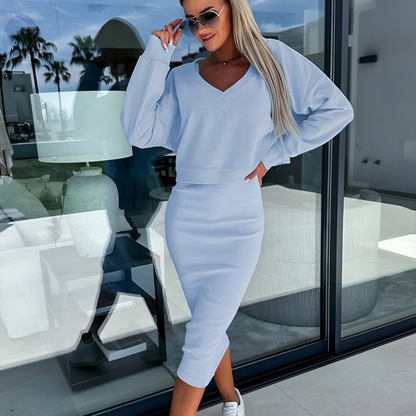 Annelien™ | Set Elegante con Maglione e Gonna