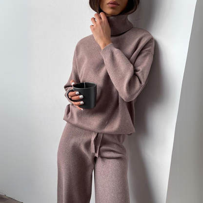 Yara™ | Set di 2 pezzi, maglione con colletto e pantaloni lunghi