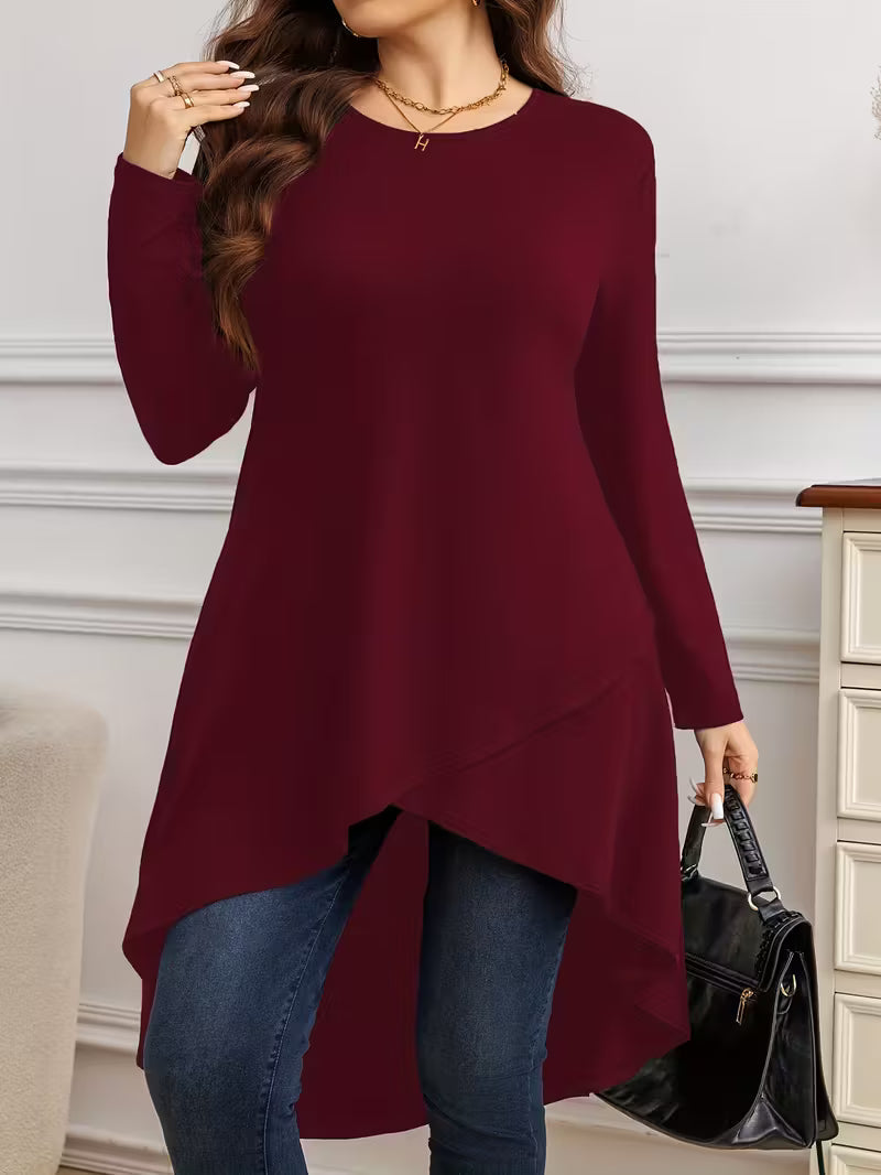 Arelivine - Elegante T-shirt a maniche lunghe