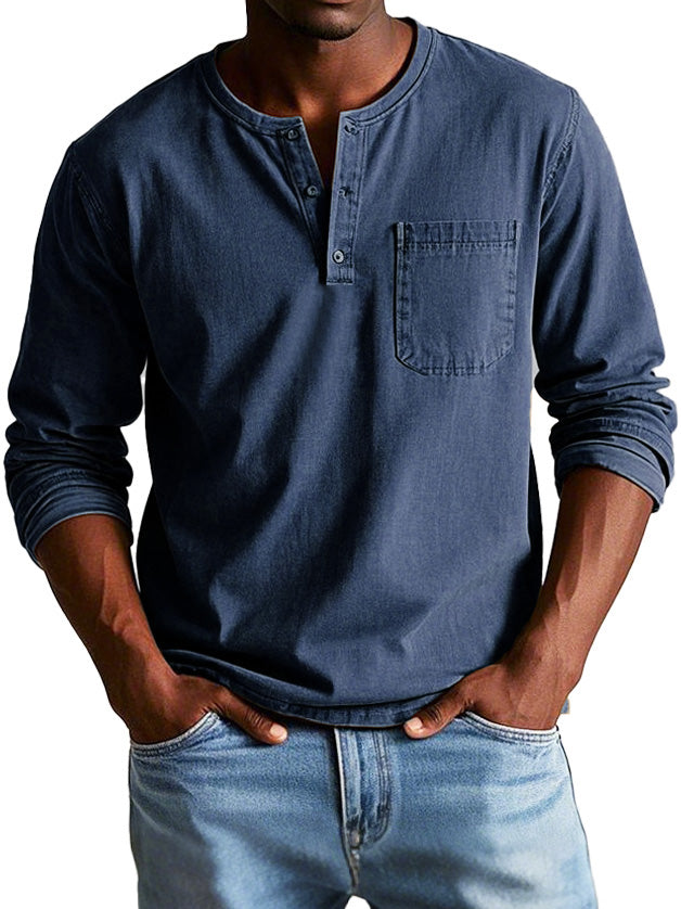 Marcel™ | Camicia Vintage con Maniche Lunghe