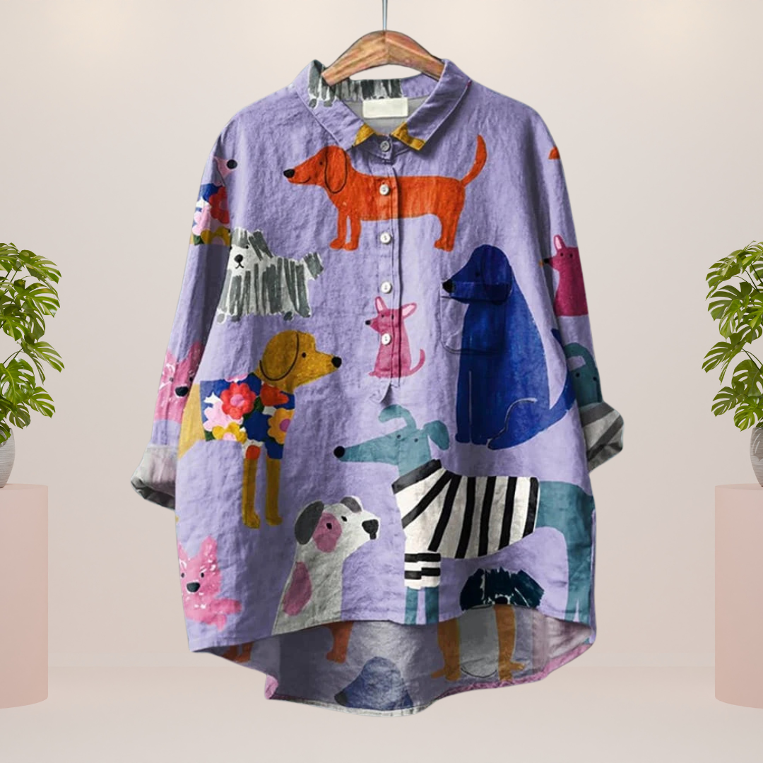 Elise™ | Maglietta artistica alla moda con stampa