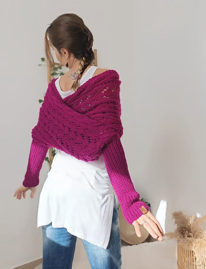 ROSA – ELEGANTE SHRUG IN MAGLIA