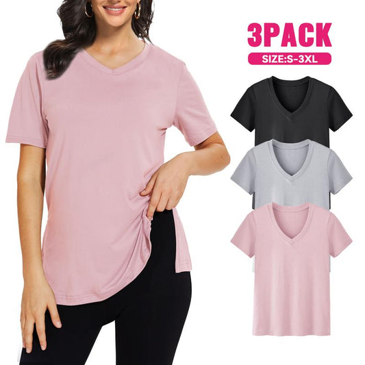 OLIVIA – T-SHIRT V-NECK PER TUTTI I GIORNI (3-PACK)