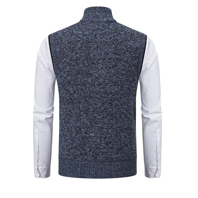 Bremer™ | Gilet in fleece lavorato a maglia senza maniche