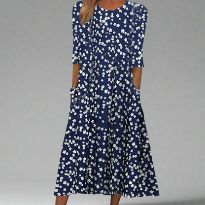 Ottilie™ | Elegante abito floreale in tessuto di alta qualità
