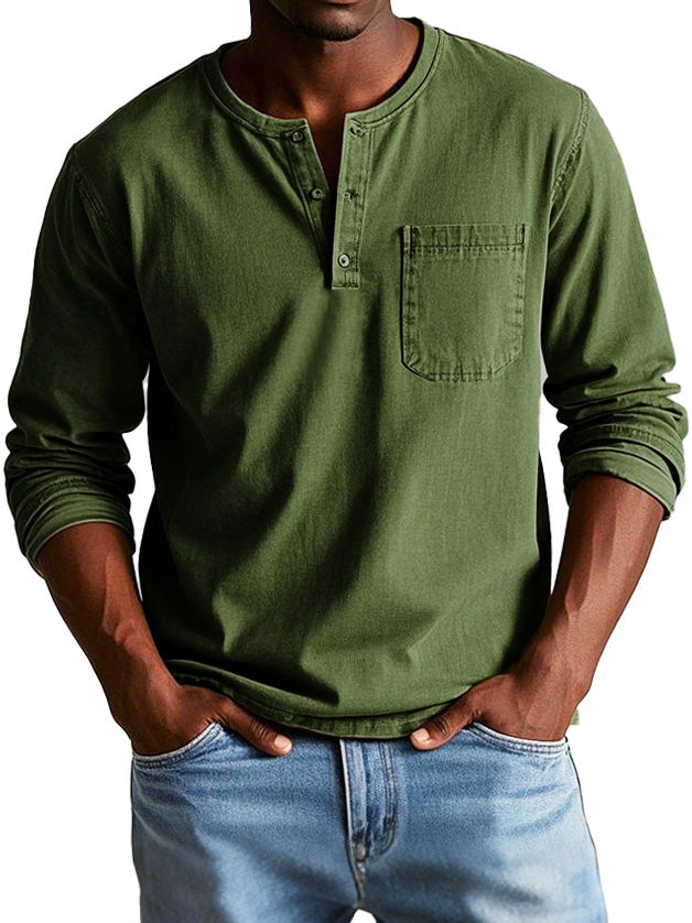 Marcel™ | Camicia Vintage con Maniche Lunghe