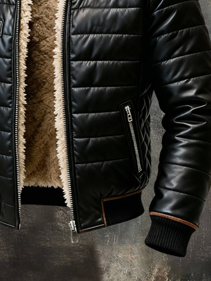 BENJAMIN – GIACCA CLASSICA CON ZIP E FODERA MORBIDA