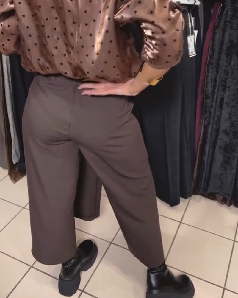 Oravelline - Pantaloni Eleganti con Zip Moderna