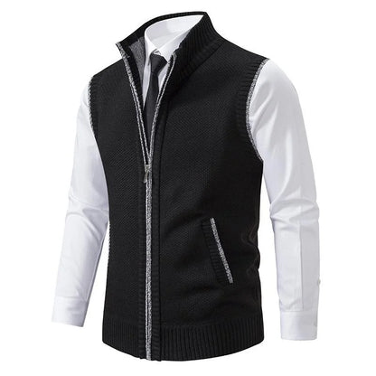 Bremer™ | Gilet in fleece lavorato a maglia senza maniche