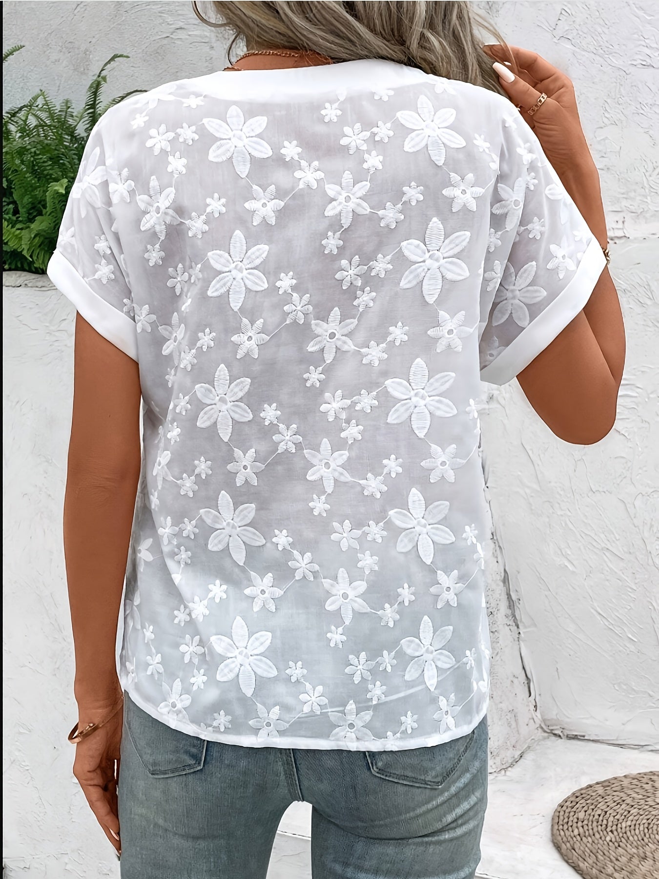 Lilia™ | Blusa Bianca Elegante