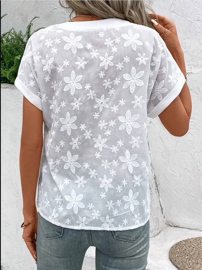 Lilia™ | Blusa Bianca Elegante