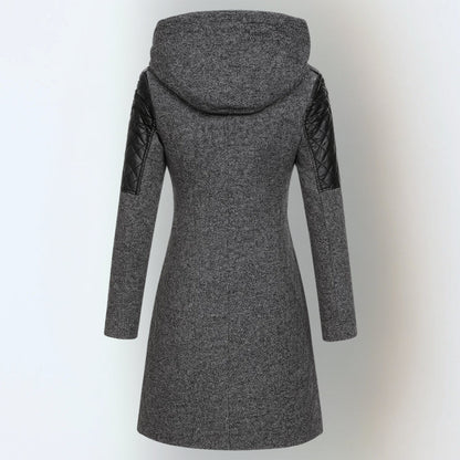 LILLIAN – GIACCA IN MISTO LANA STRUTTURATA CON CAPPUCCIO