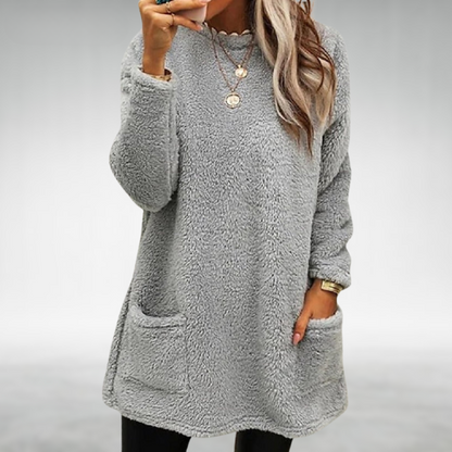 LILY - MAGLIONE IN TESSUTO TEDDY ACCOGLIENTE