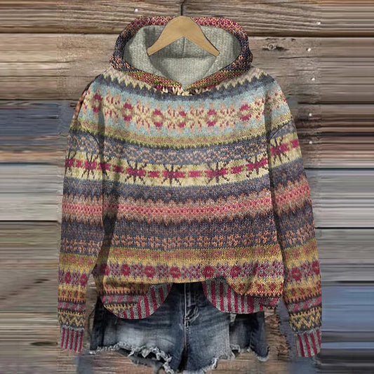 Lina | Accogliente Maglione Ethno