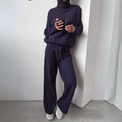 Yara™ | Set di 2 pezzi, maglione con colletto e pantaloni lunghi