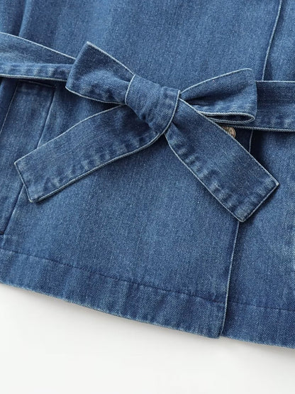DAPHNE – GIACCA IN DENIM CON CINTURA