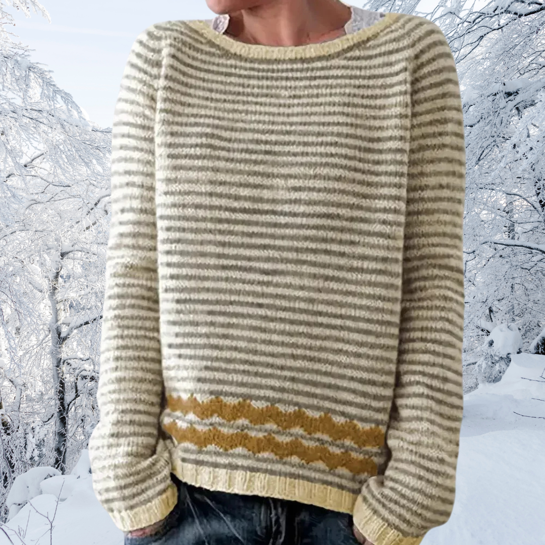 Daphne™ | Maglione a righe grigio