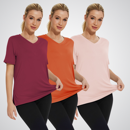 OLIVIA – T-SHIRT V-NECK PER TUTTI I GIORNI (3-PACK)