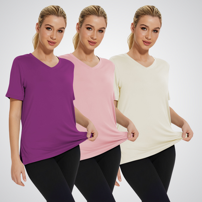 OLIVIA – T-SHIRT V-NECK PER TUTTI I GIORNI (3-PACK)
