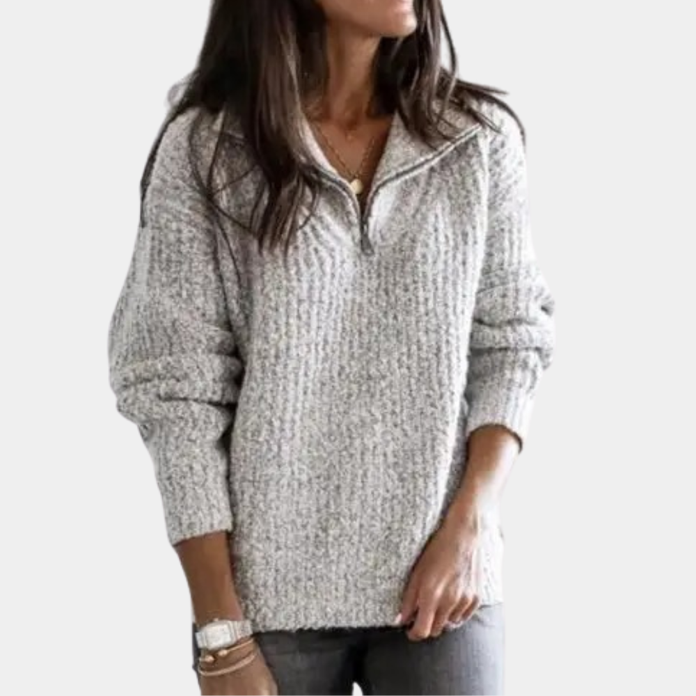 Adrianna™ | Maglione da donna con zip parziale