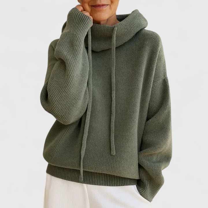 ISABELLE – MAGLIONE CON CAPPUCCIO RILASSATO