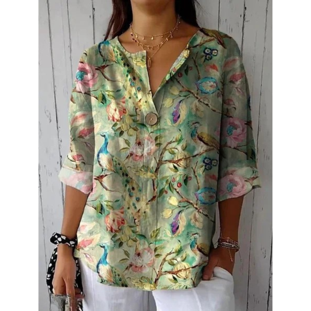 Arlene™ | Blusa elegante con stampa floreale