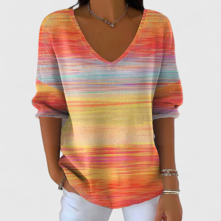 FIER – MAGLIONE REGIONAL V-HALS AL TRAMONTO