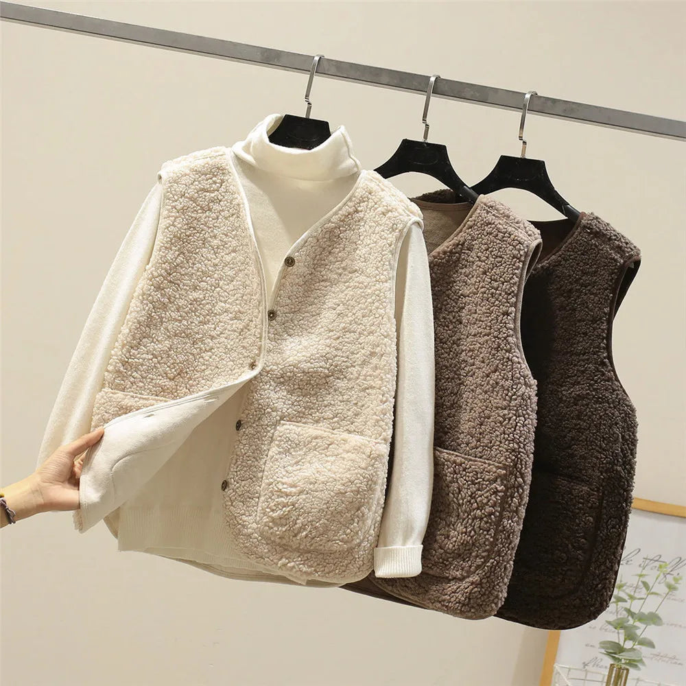 FABIENNE – GILET CON BOTTONI ACCOGLIENTE