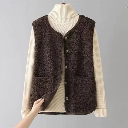 FABIENNE – GILET CON BOTTONI ACCOGLIENTE