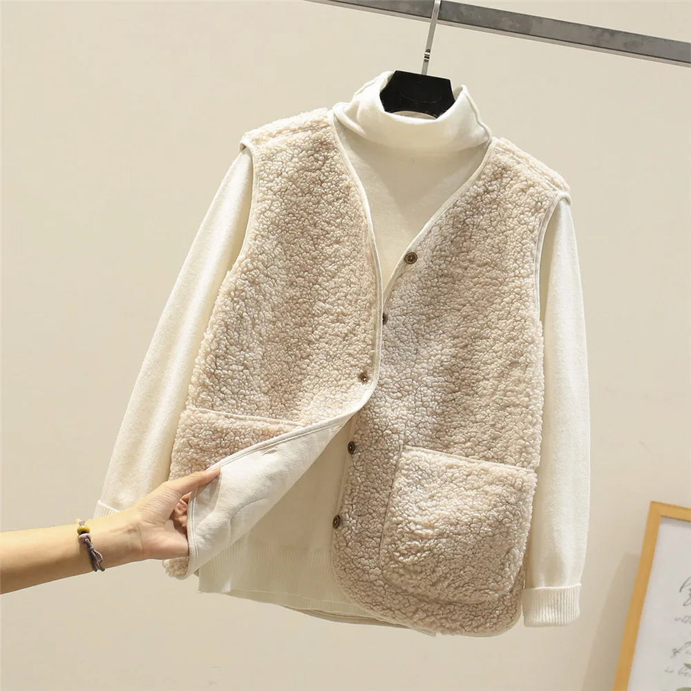 FABIENNE – GILET CON BOTTONI ACCOGLIENTE