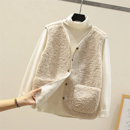FABIENNE – GILET CON BOTTONI ACCOGLIENTE