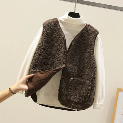 FABIENNE – GILET CON BOTTONI ACCOGLIENTE