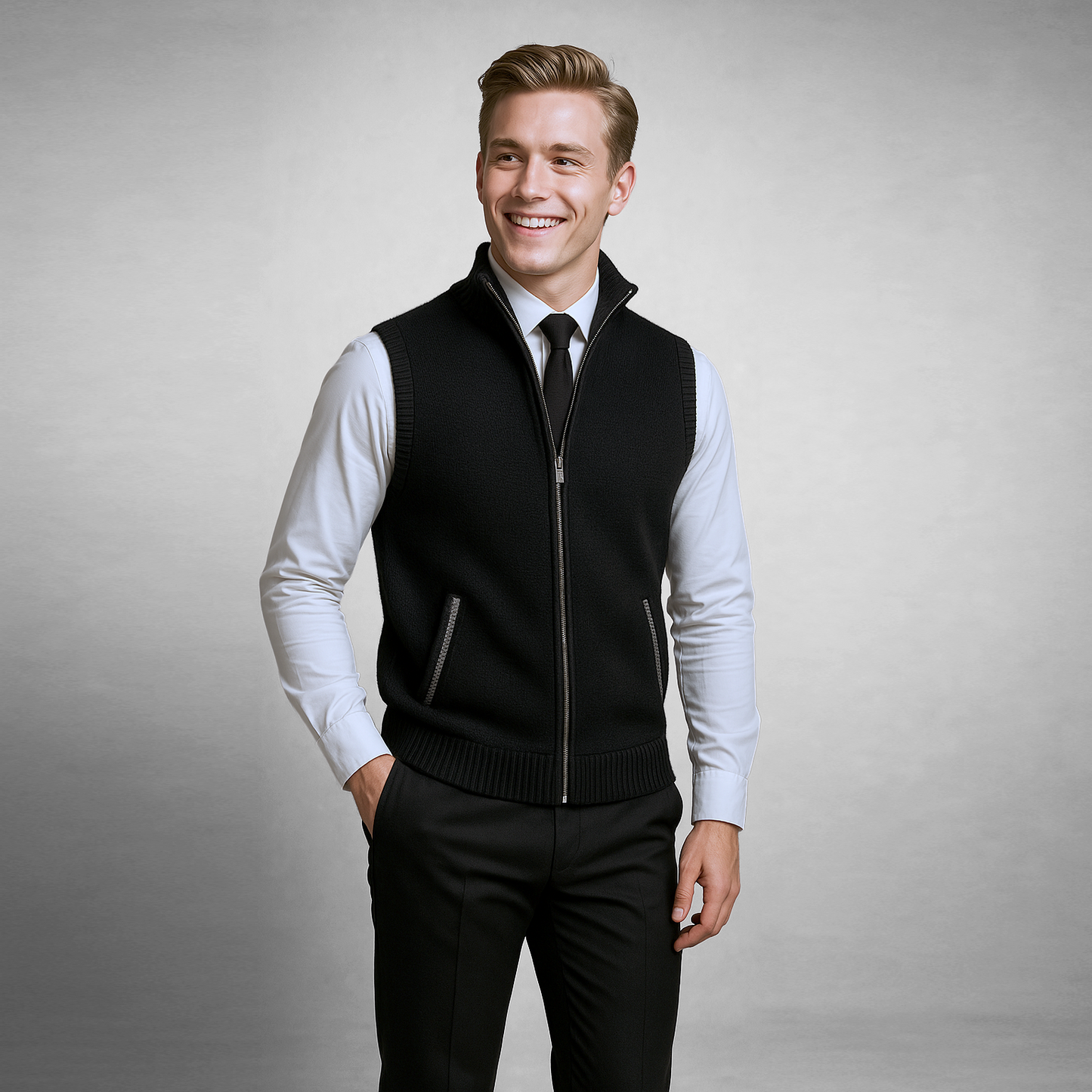 ALEXANDER – GILET CLASSICO CON ZIP