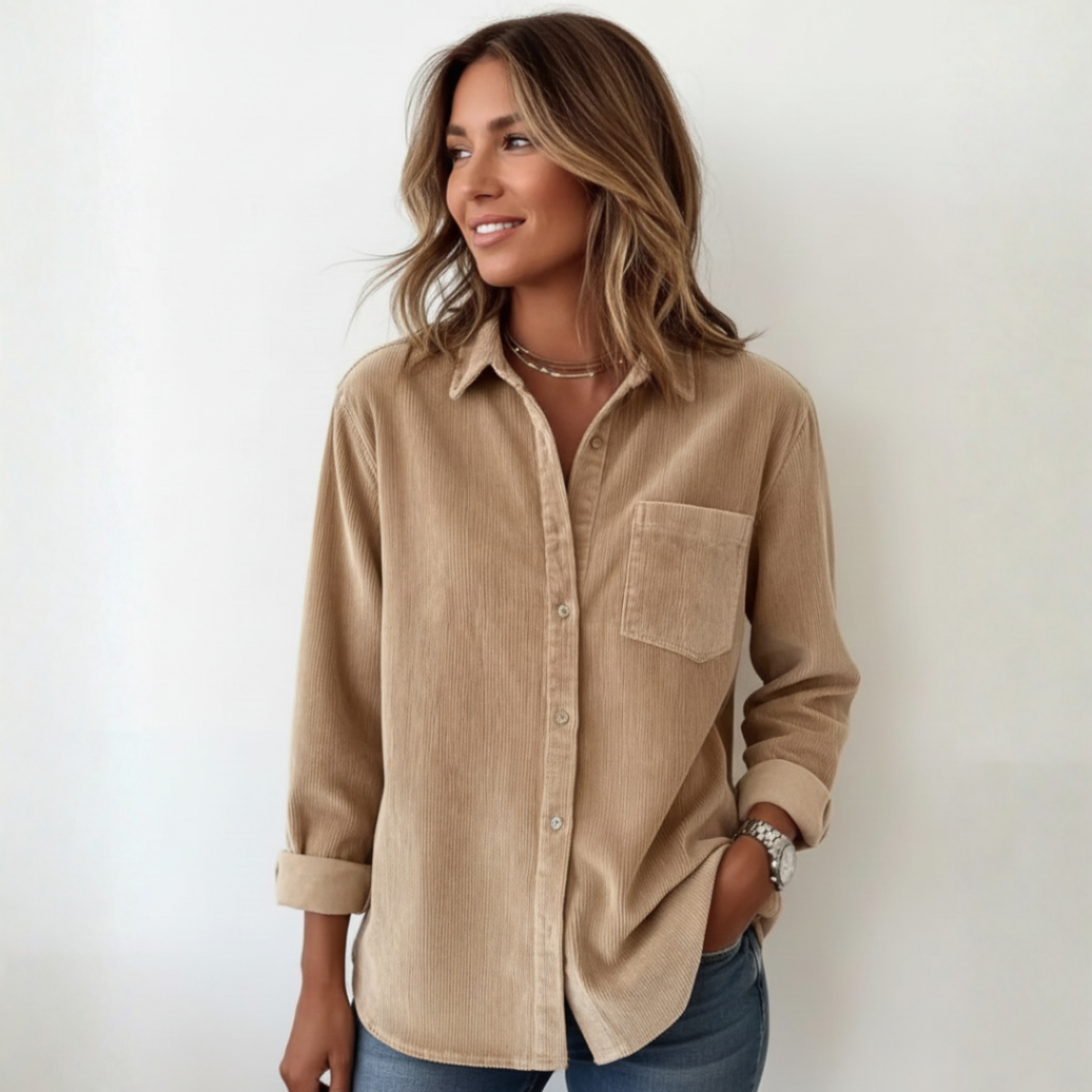 Elivianne - Una camicia in velluto a coste che funziona alla grande