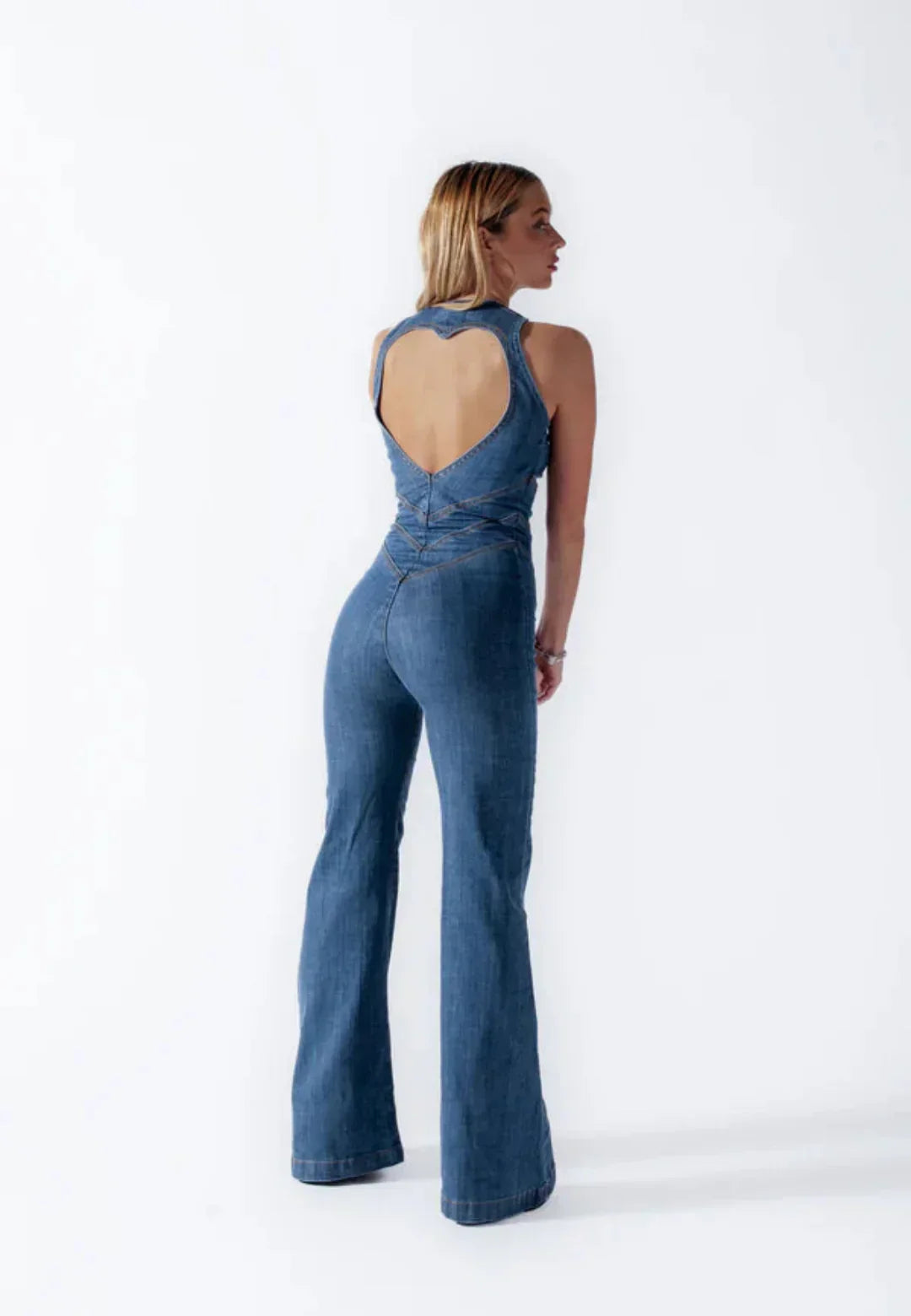 Eeke™ | Tuta in denim con cuori