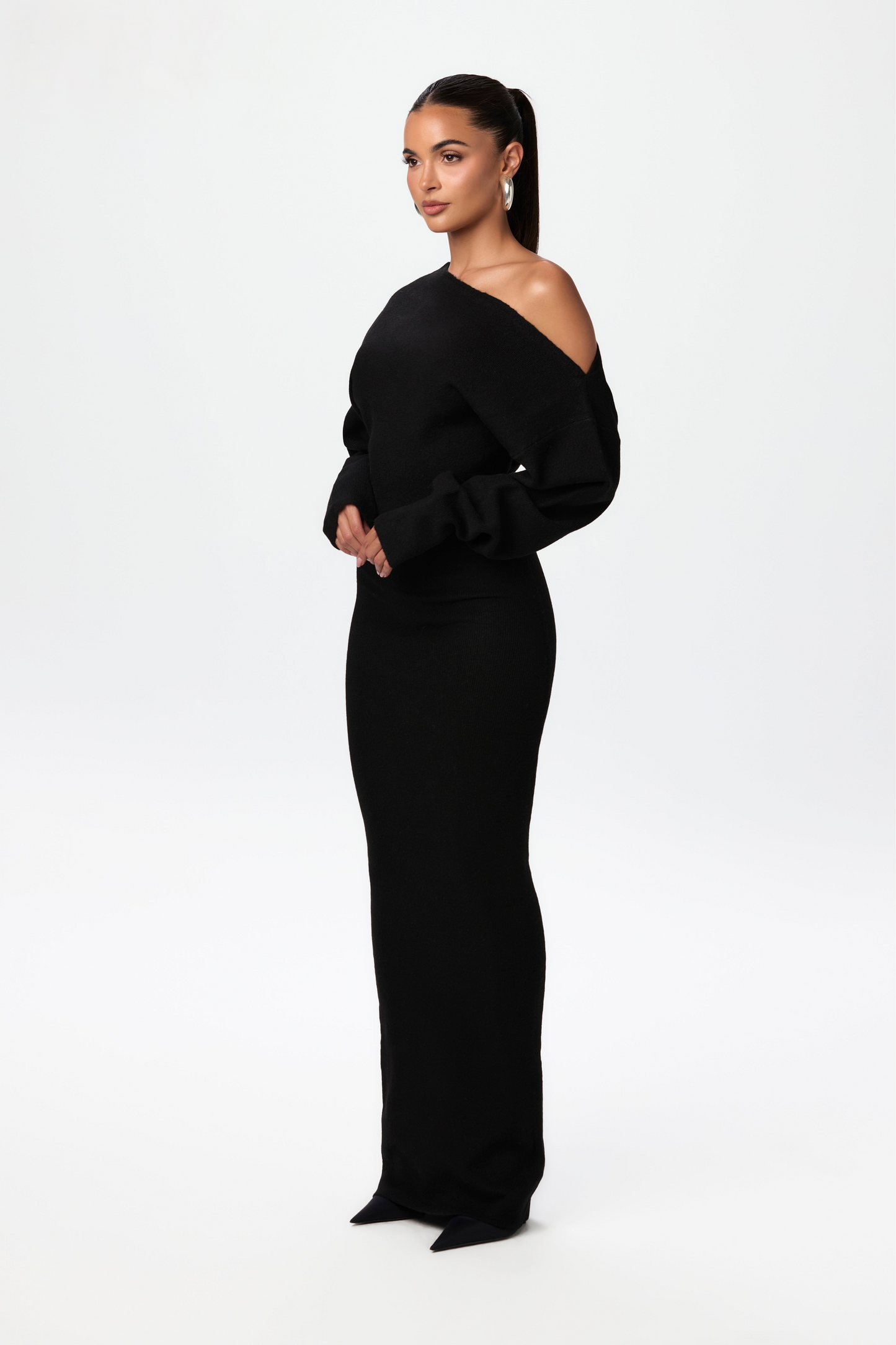 Bente™ | Abito a Maglia Senza Spalline