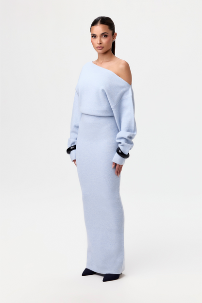 Bente™ | Abito a Maglia Senza Spalline