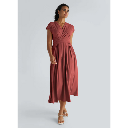 Aimee™ | Maxi abito con vita plissettata