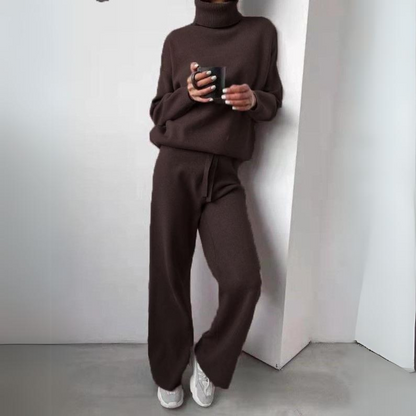 Yara™ | Set di 2 pezzi, maglione con colletto e pantaloni lunghi