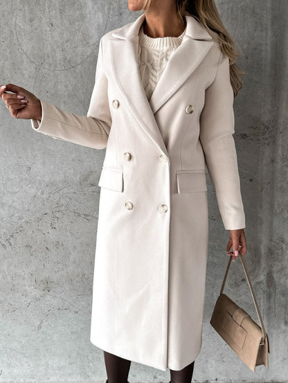 MONIQUE – MANTELLO LUNGO ELEGANTE A DOPPIO PETTO