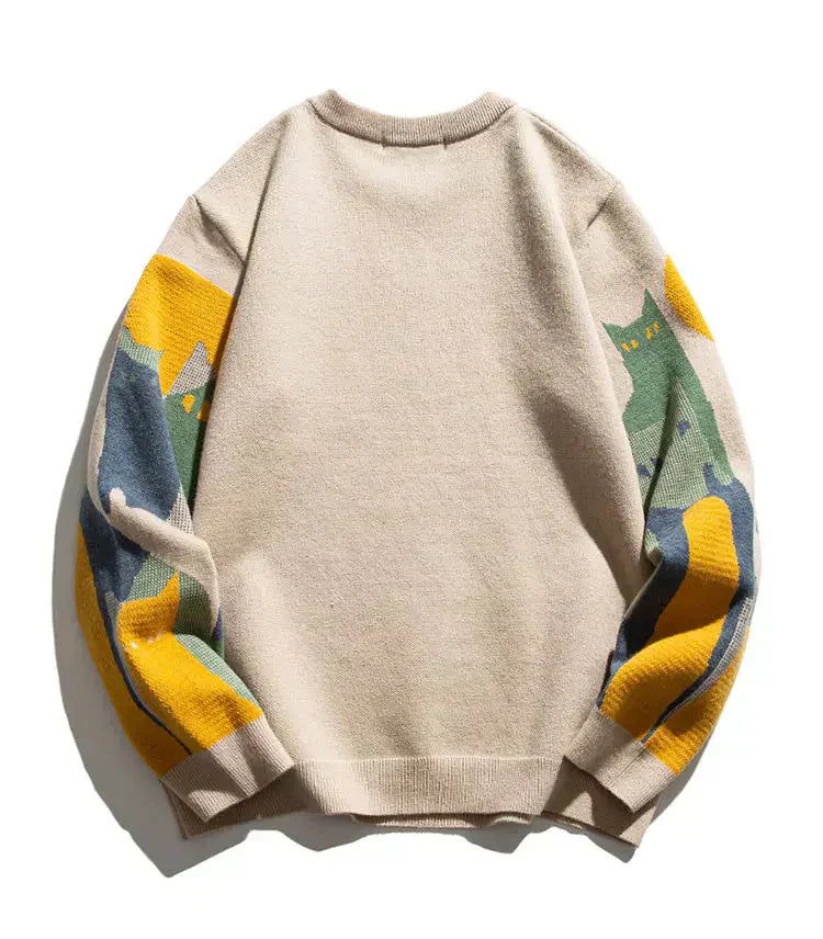 Gatto illuminato dalla luna | maglione