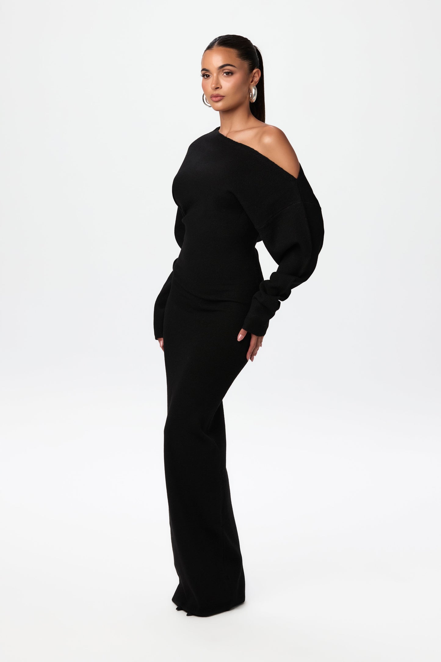 Bente™ | Abito a Maglia Senza Spalline