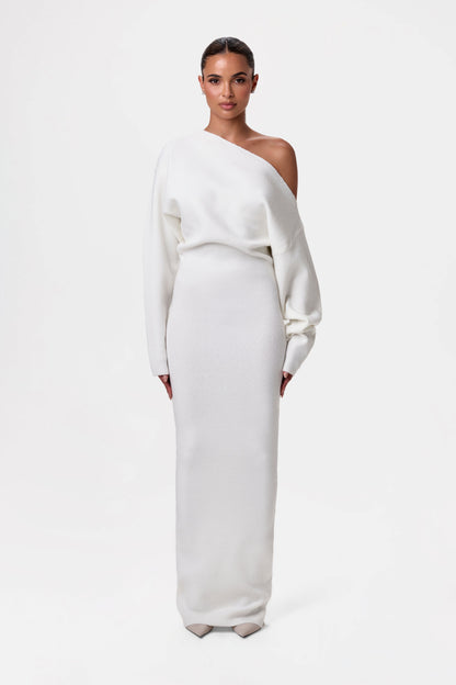 Bente™ | Abito a Maglia Senza Spalline