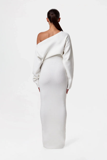 Bente™ | Abito a Maglia Senza Spalline