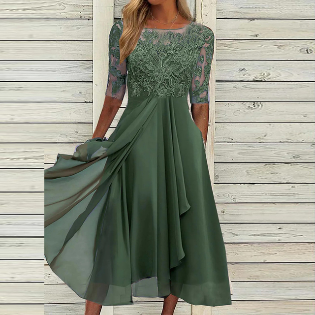 EVELYN – ELEGANTE ABITO DA SERA IN PIZZO