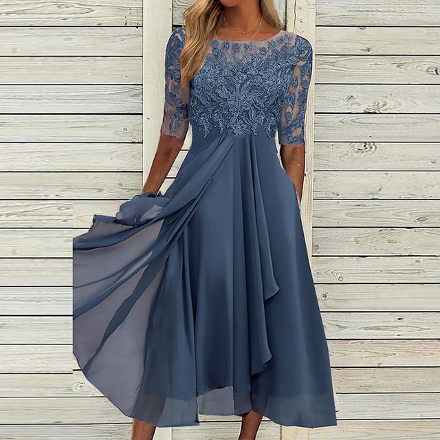 EVELYN – ELEGANTE ABITO DA SERA IN PIZZO