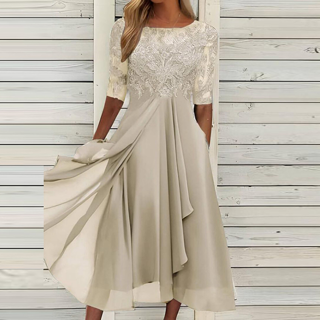 EVELYN – ELEGANTE ABITO DA SERA IN PIZZO